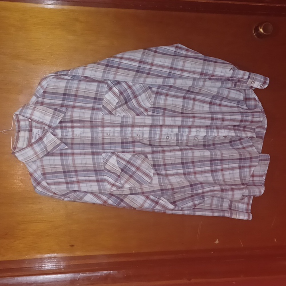 Levi's striped button-up long sleeve casual shirt size XL.